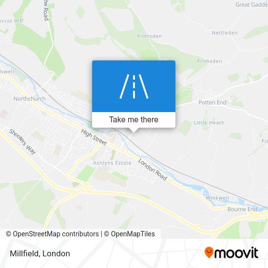 Millfield map