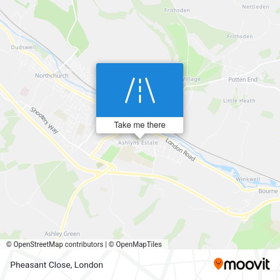 Pheasant Close map