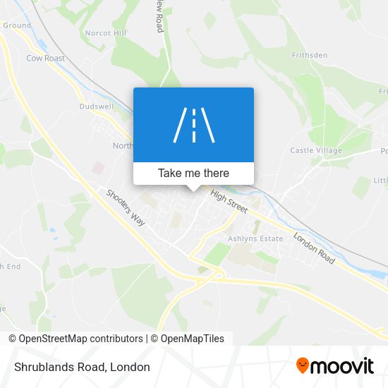 Shrublands Road map