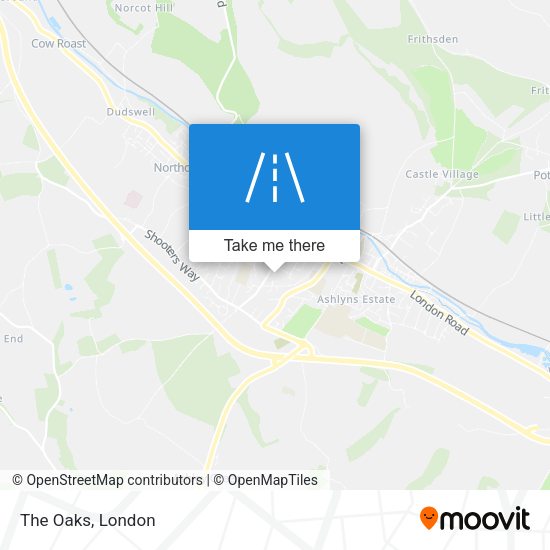 The Oaks map