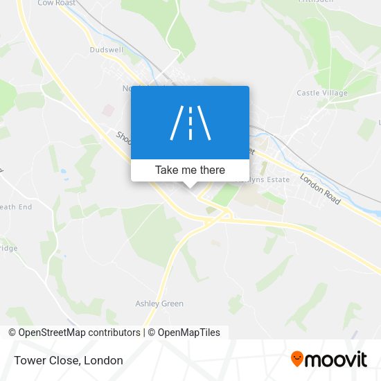 Tower Close map