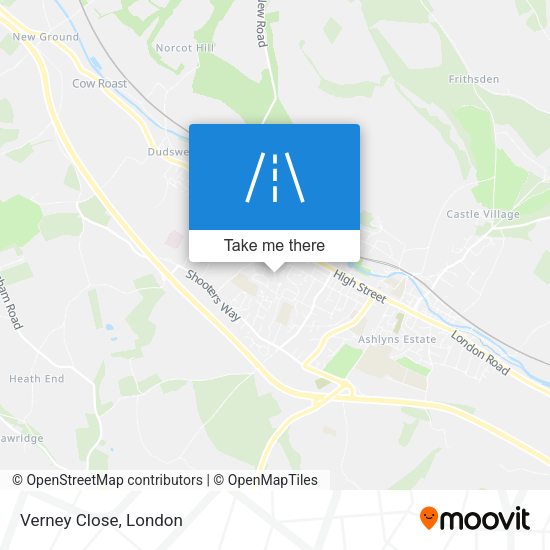 Verney Close map