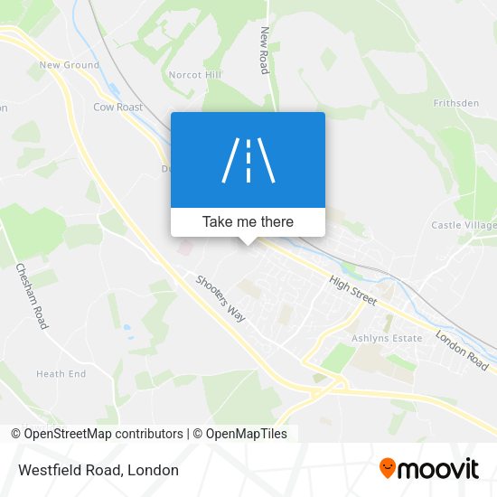 Westfield Road map