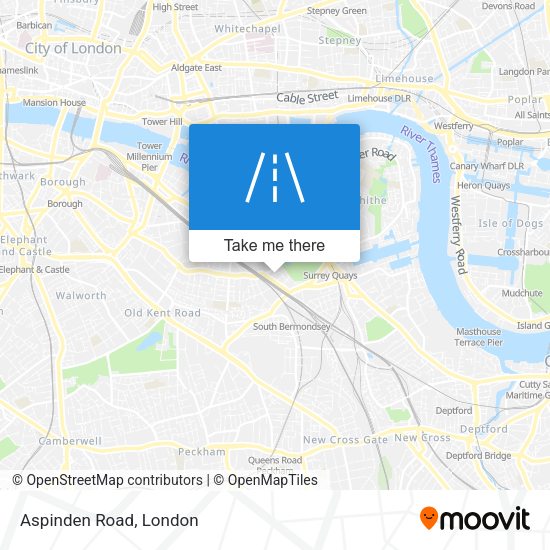 Aspinden Road map