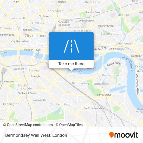 Bermondsey Wall West map