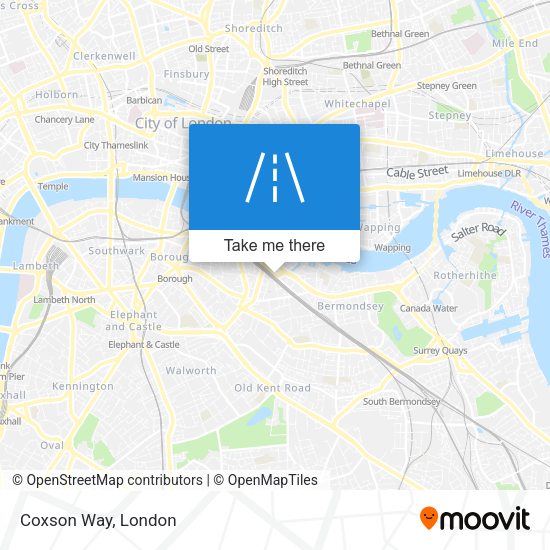Coxson Way map