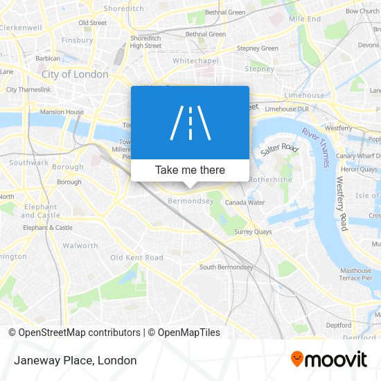 Janeway Place map