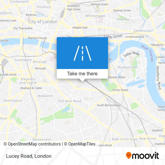Lucey Road map