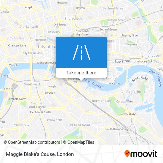 Maggie Blake's Cause map