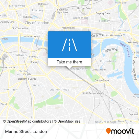 Marine Street map