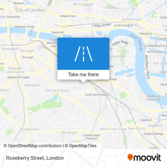 Roseberry Street map