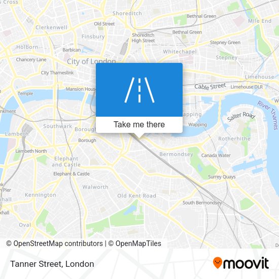 Tanner Street map