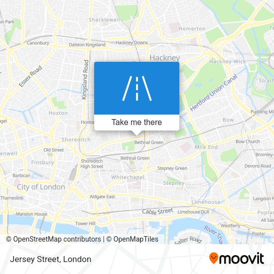 Jersey Street map