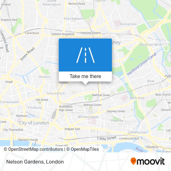Nelson Gardens map