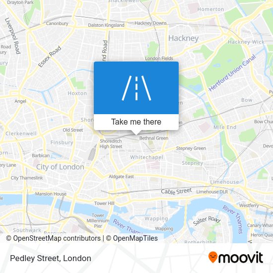 Pedley Street map