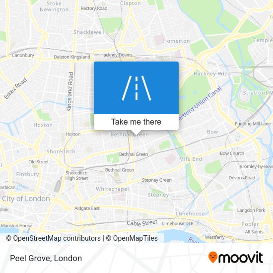 Peel Grove map