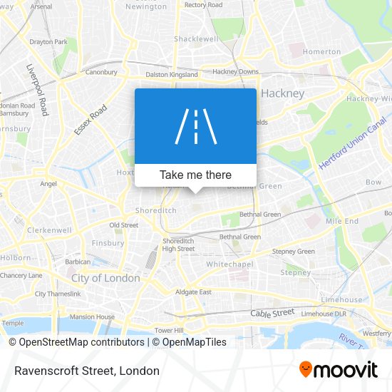 Ravenscroft Street map