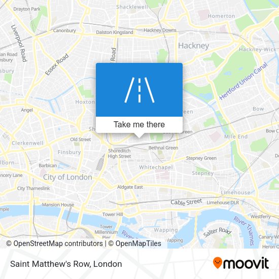 Saint Matthew's Row map