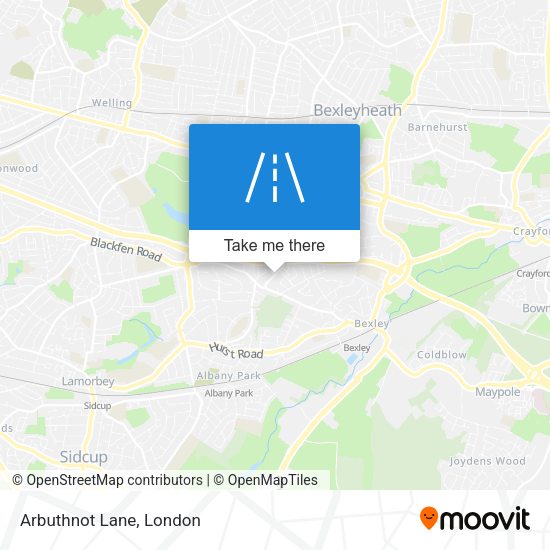Arbuthnot Lane map