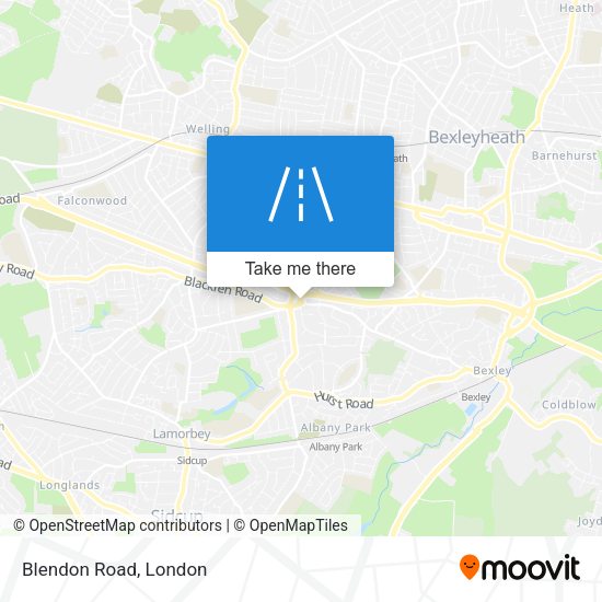 Blendon Road map