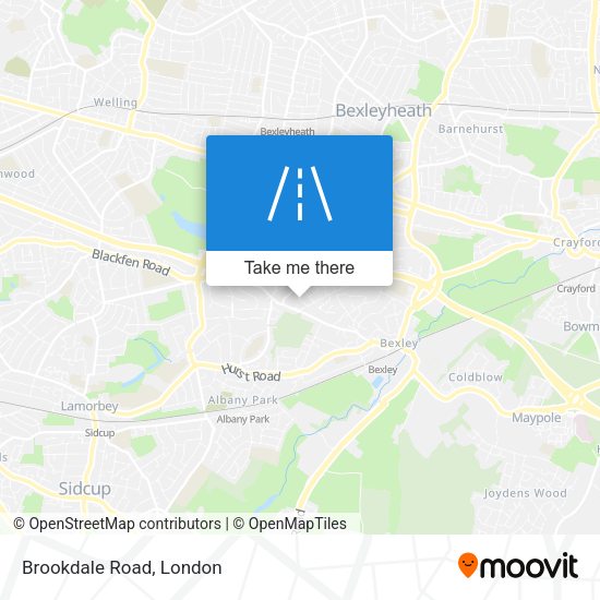 Brookdale Road map