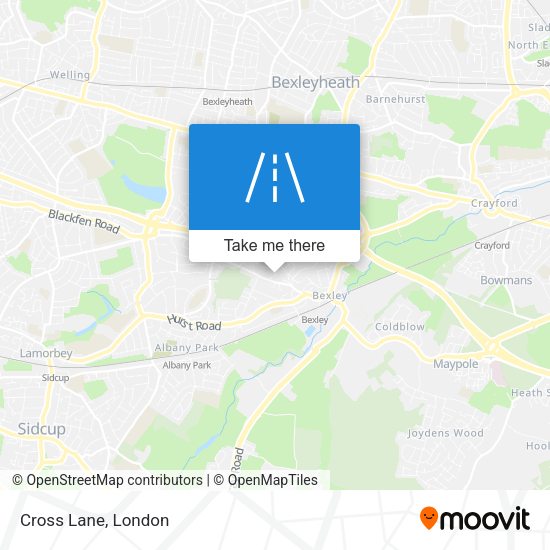 Cross Lane map