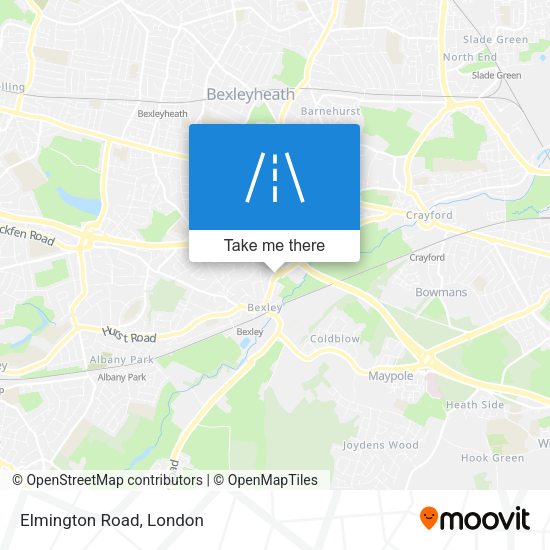 Elmington Road map