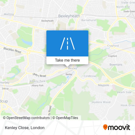 Kenley Close map