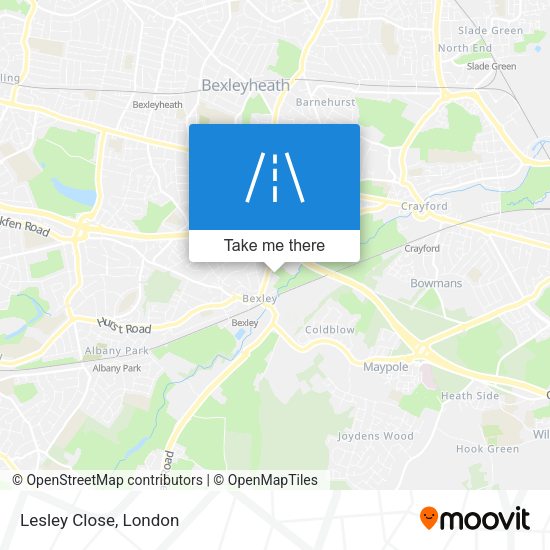 Lesley Close map