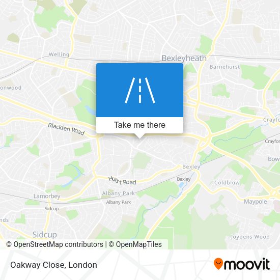 Oakway Close map