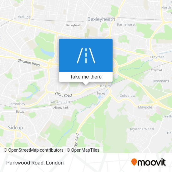 Parkwood Road map