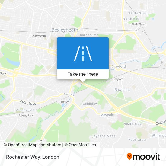Rochester Way map