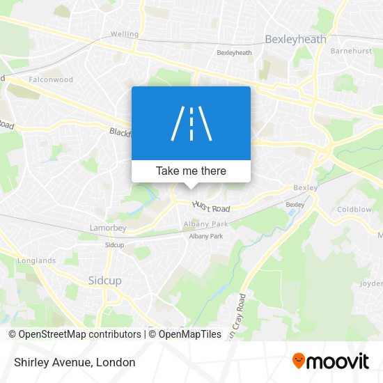 Shirley Avenue map