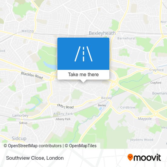 Southview Close map