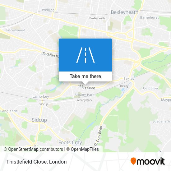 Thistlefield Close map