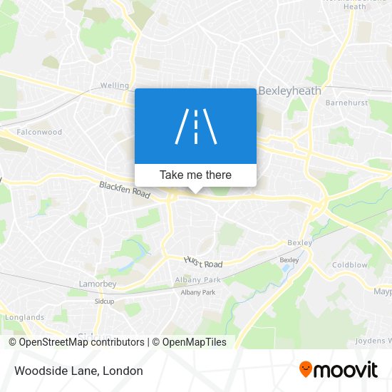 Woodside Lane map