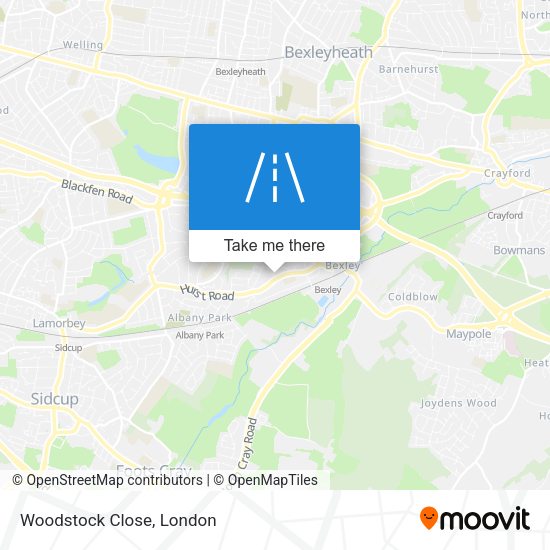 Woodstock Close map