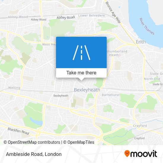 Ambleside Road map