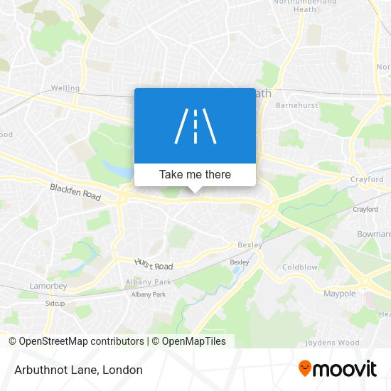 Arbuthnot Lane map
