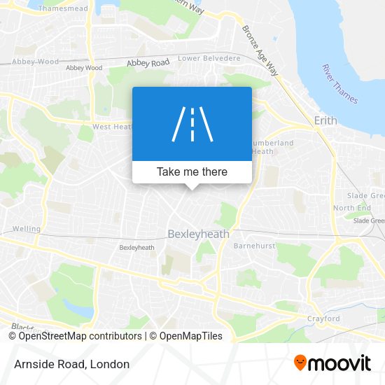 Arnside Road map