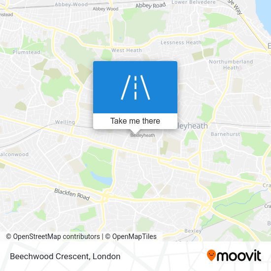 Beechwood Crescent map