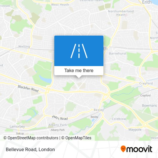 Bellevue Road map