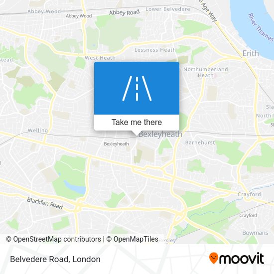 Belvedere Road map