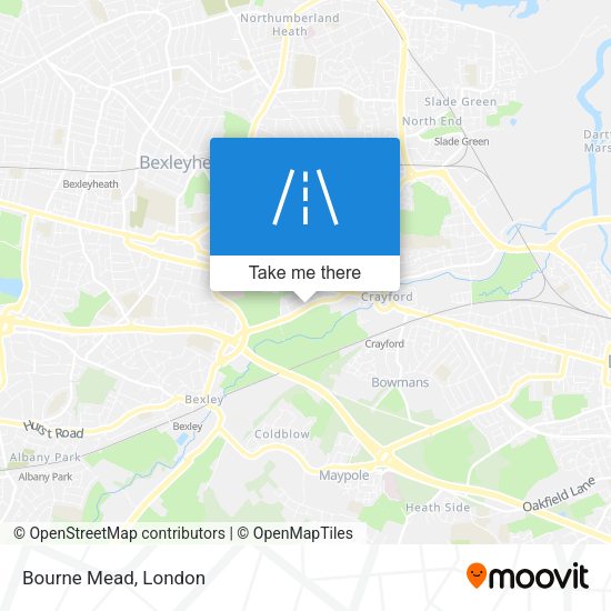 Bourne Mead map