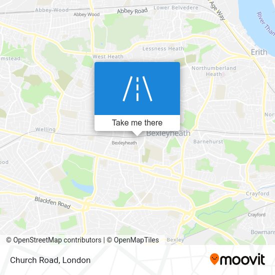 Church Road map