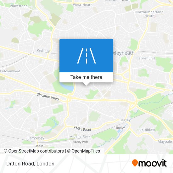 Ditton Road map