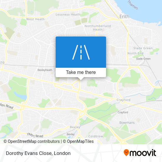 Dorothy Evans Close map