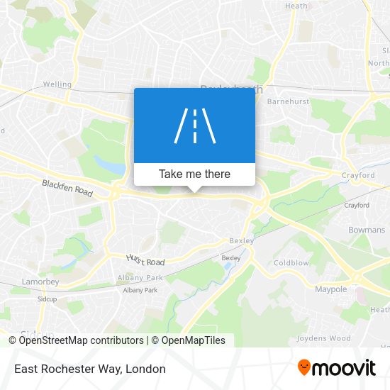 East Rochester Way map