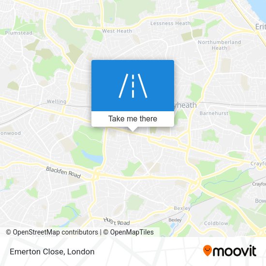 Emerton Close map