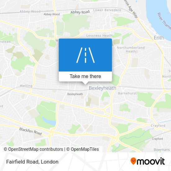 Fairfield Road map